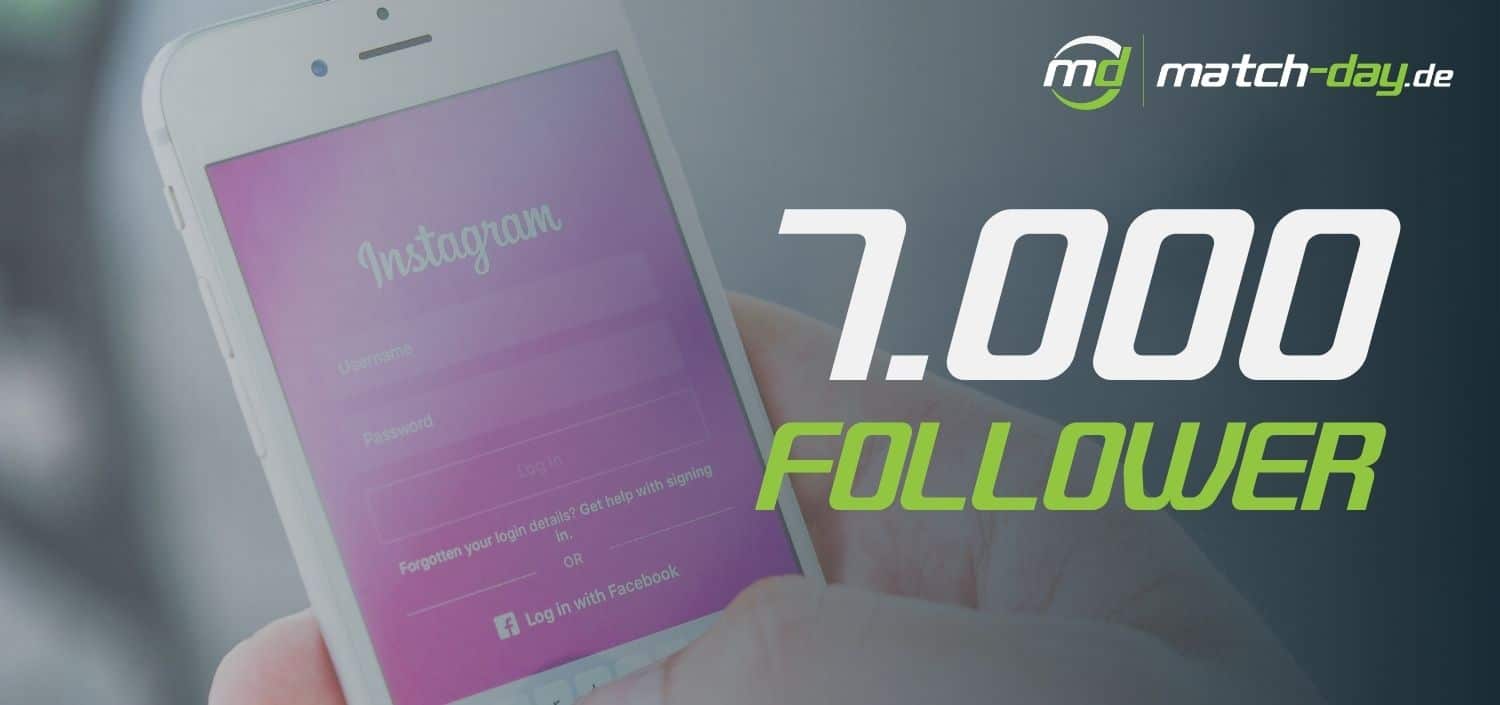 Mehr als 7.000 Abonnenten folgen match-day.de auf Instagram